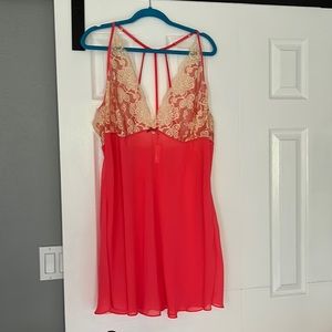 Bright Coral Negligee